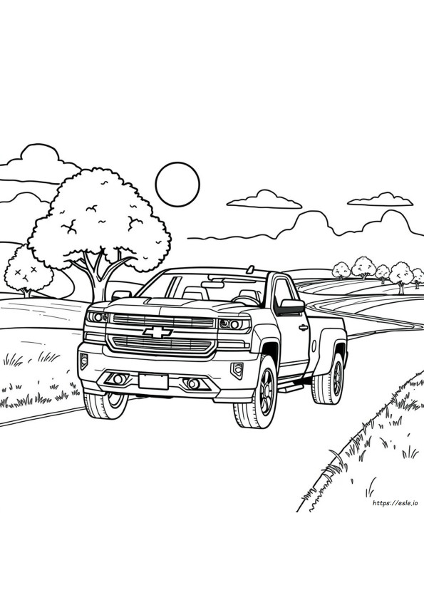 Chevy Truck Coloring Pages Printable