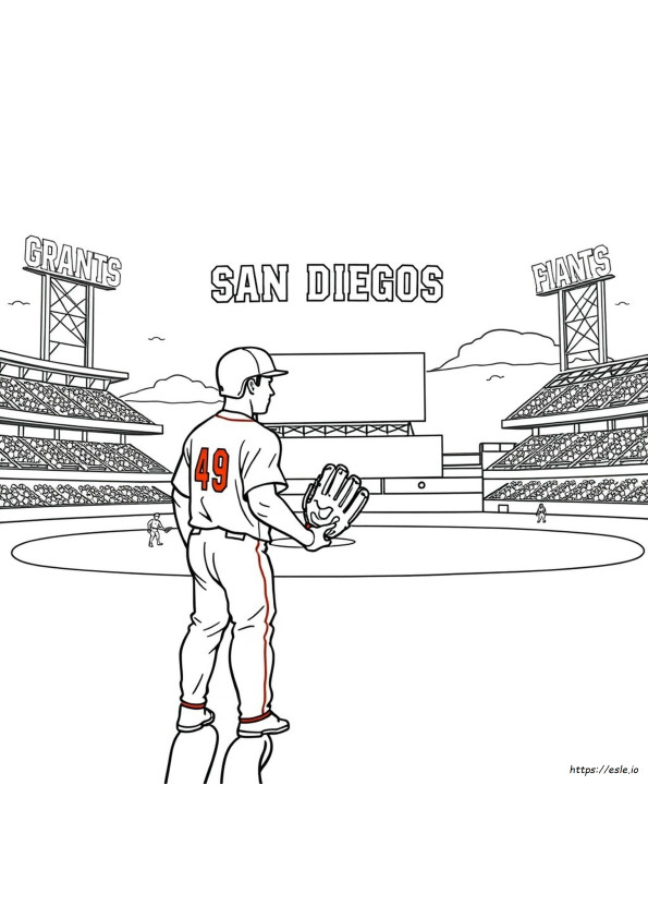 San Francisco Giants Coloring Page