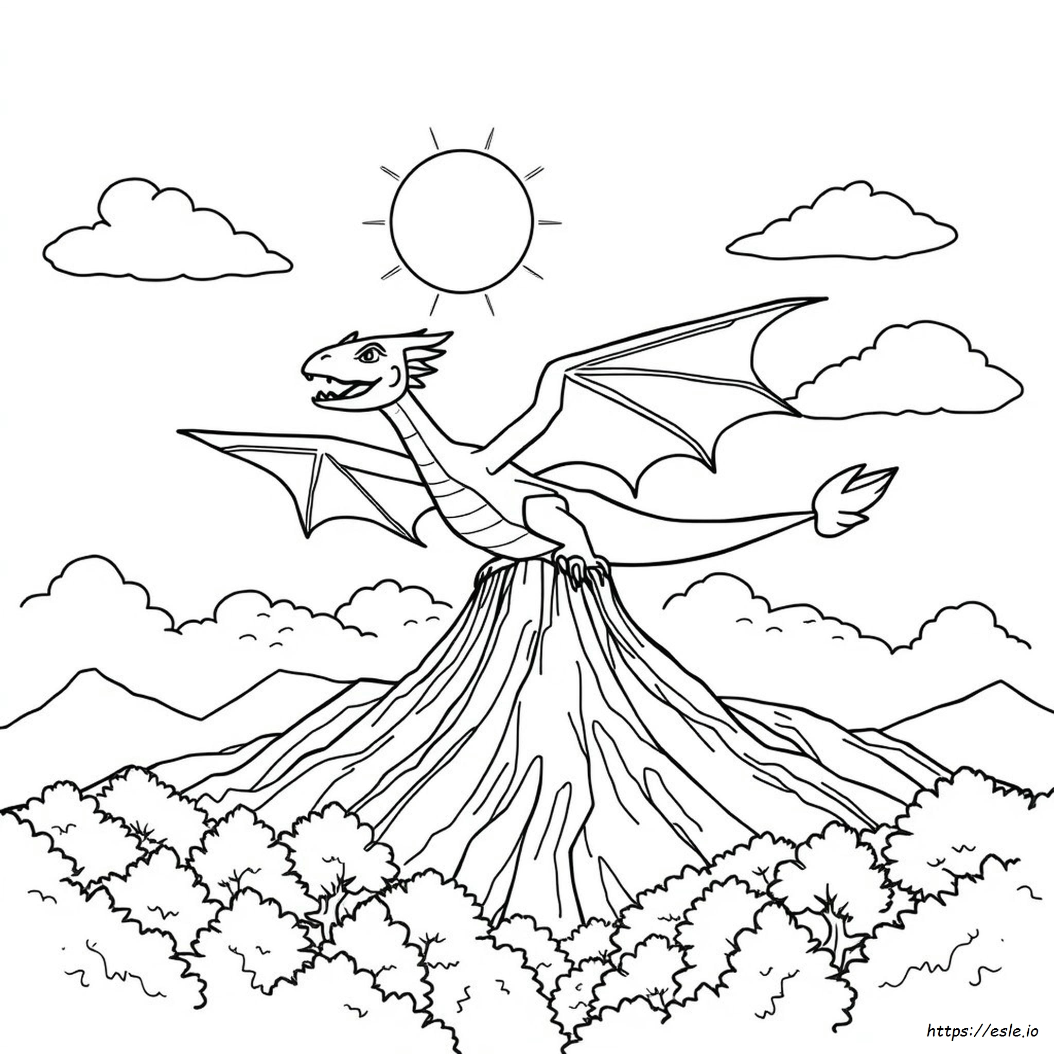 Dragon Zog Colouring Pages