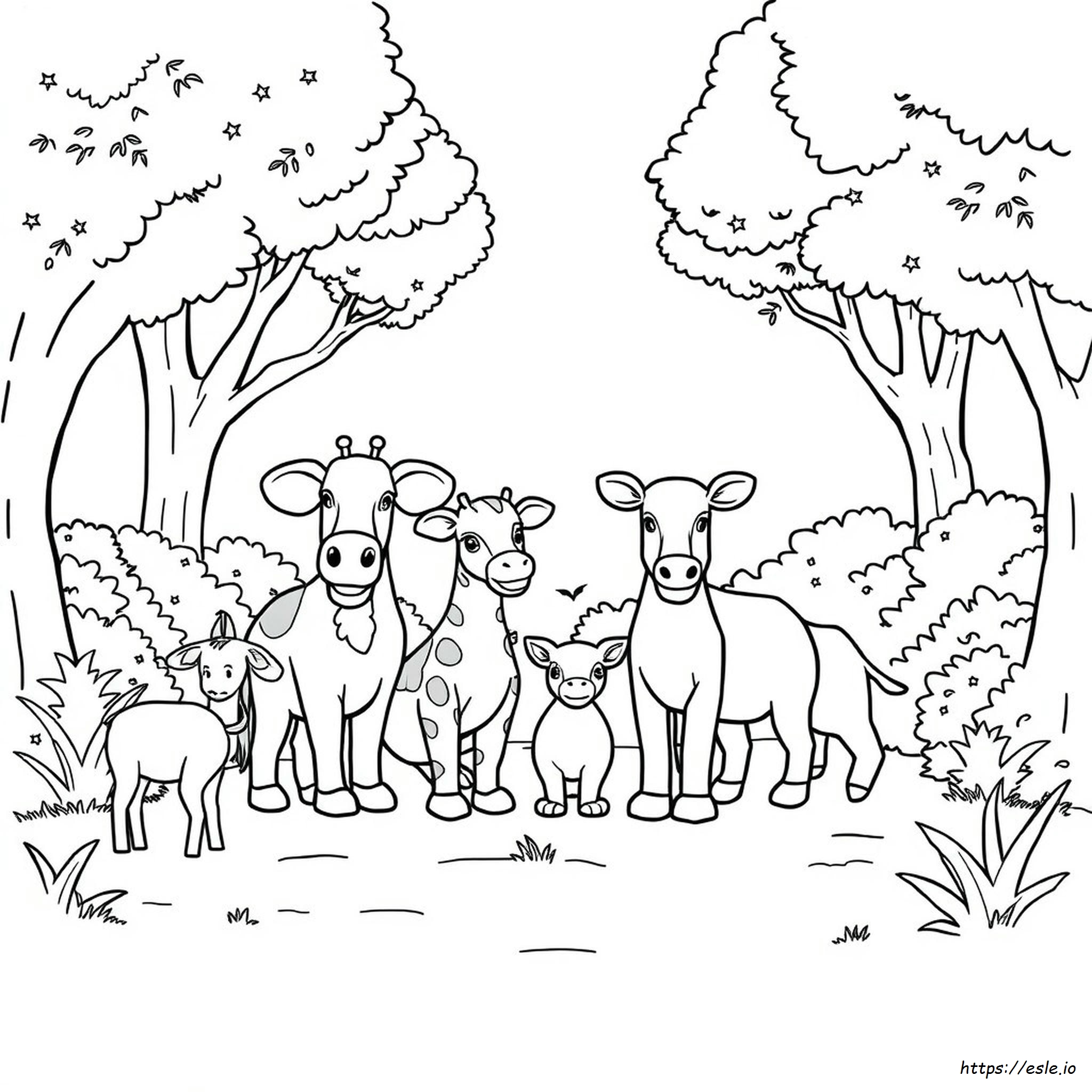 Coloriages Animaux Zoo Pdf Gratuits À Imprimer