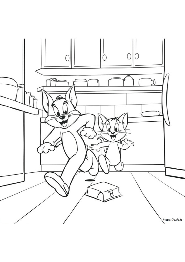 Tom Și Jerry Pagini De Colorat