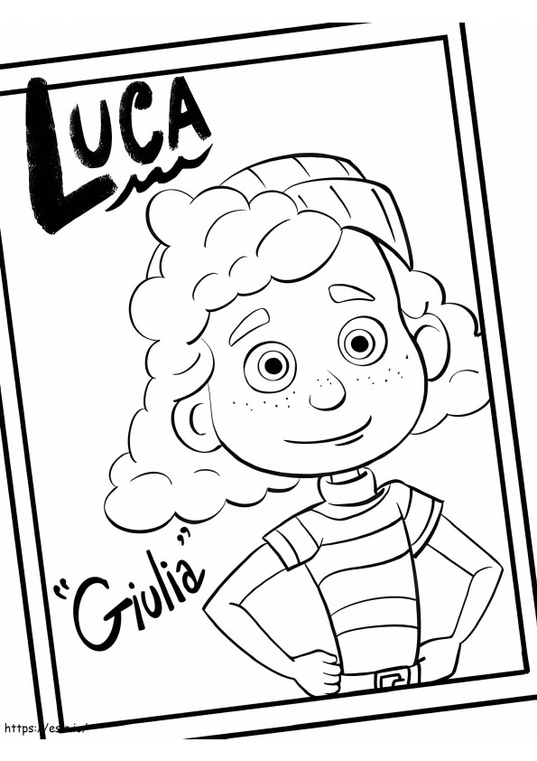 Julia From Luca coloring page