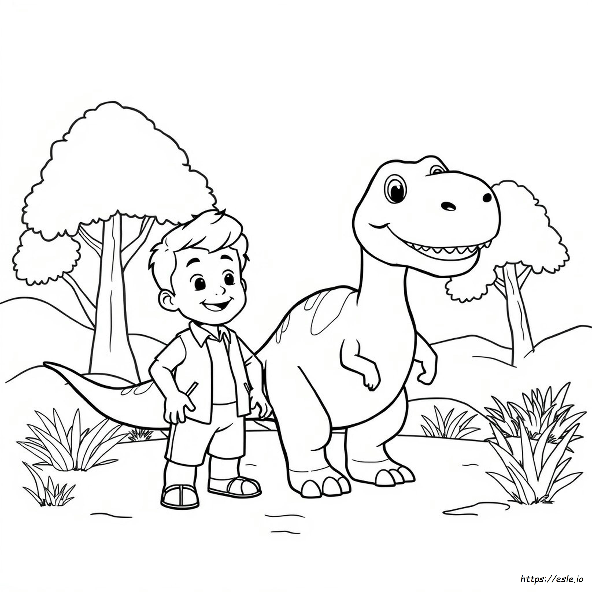 Danny And The Dinosaur Coloring Pages
