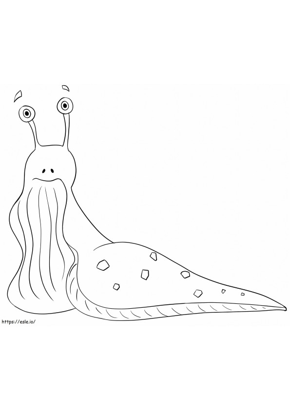 Sea Slug coloring page