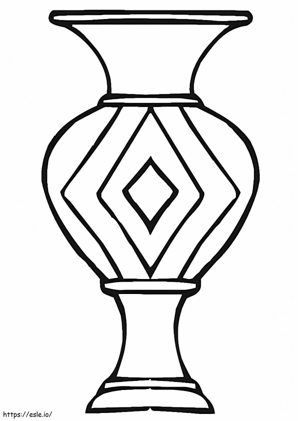 Coloriage Vase à imprimer dessin