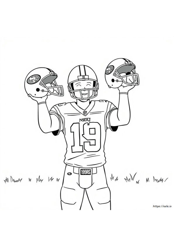 San Francisco 49Ers Helmet Coloring Page