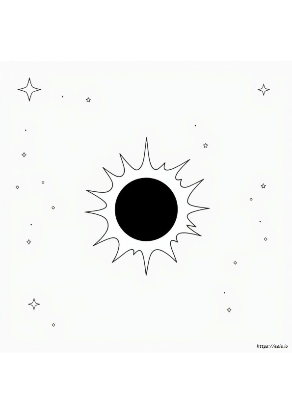 Coloriage Éclipse