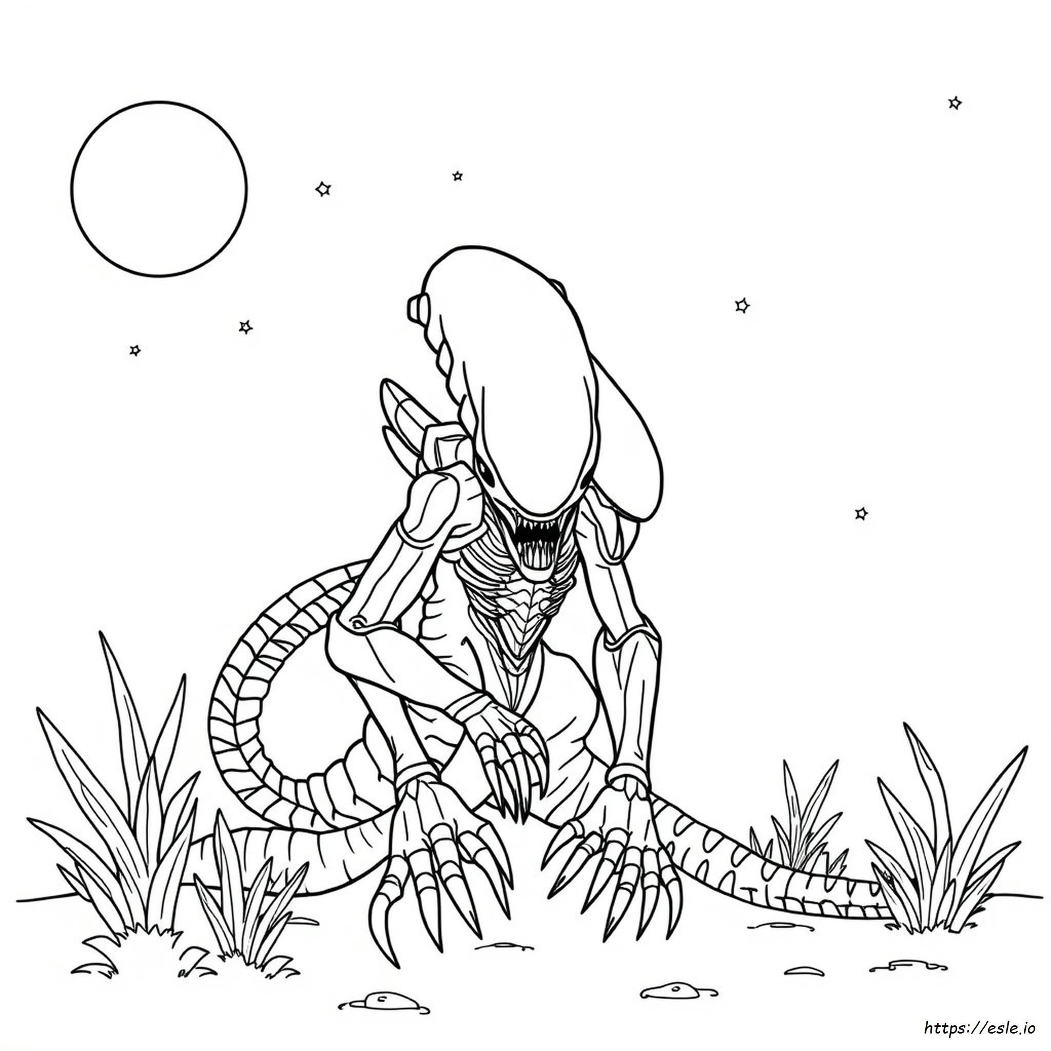 Xenomorph Queen Coloring Pages