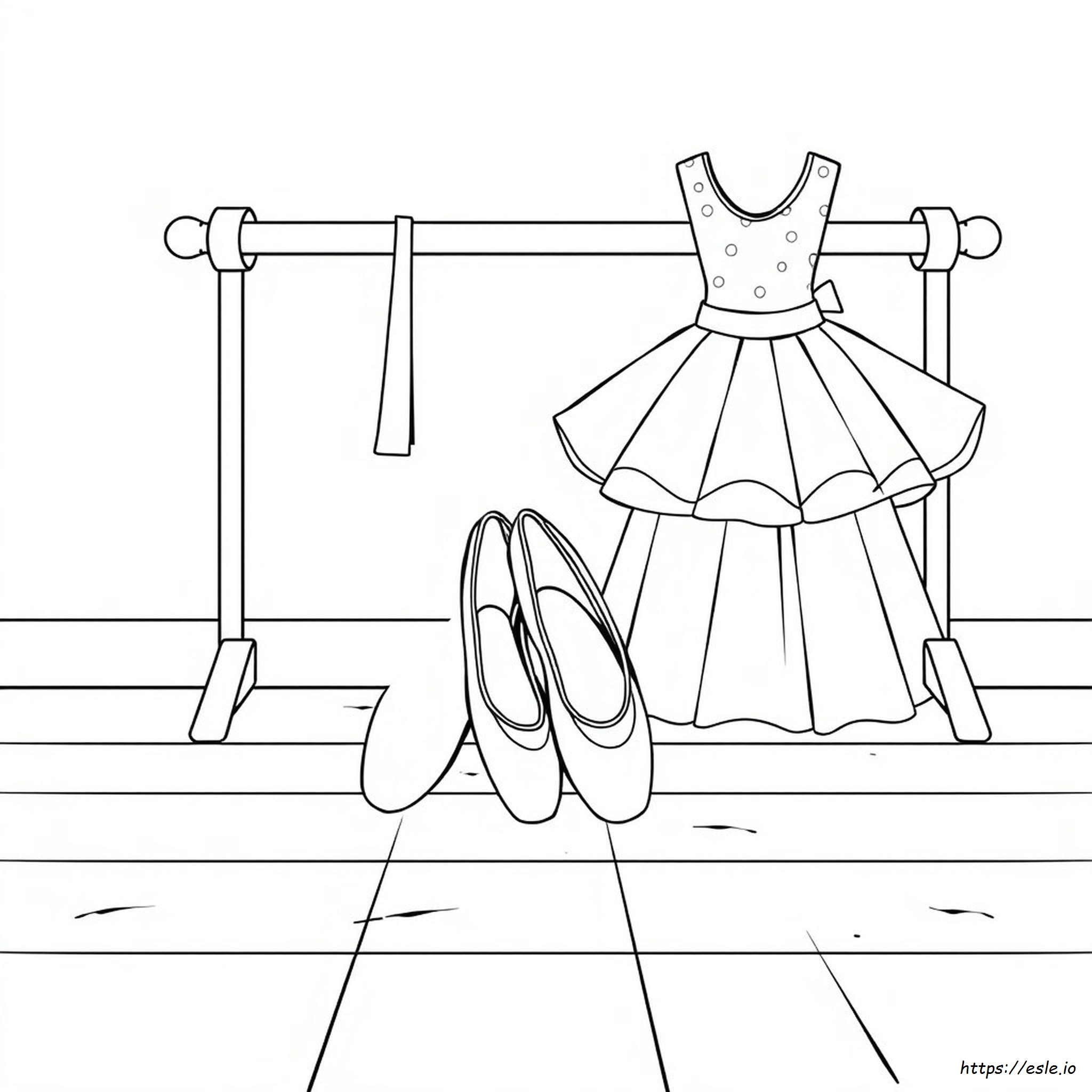 Ballerina Schuhe Ausmalbilder