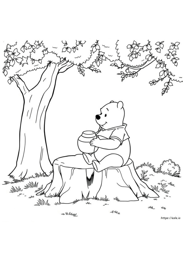 Páginas Para Colorear De Disney Winnie The Pooh
