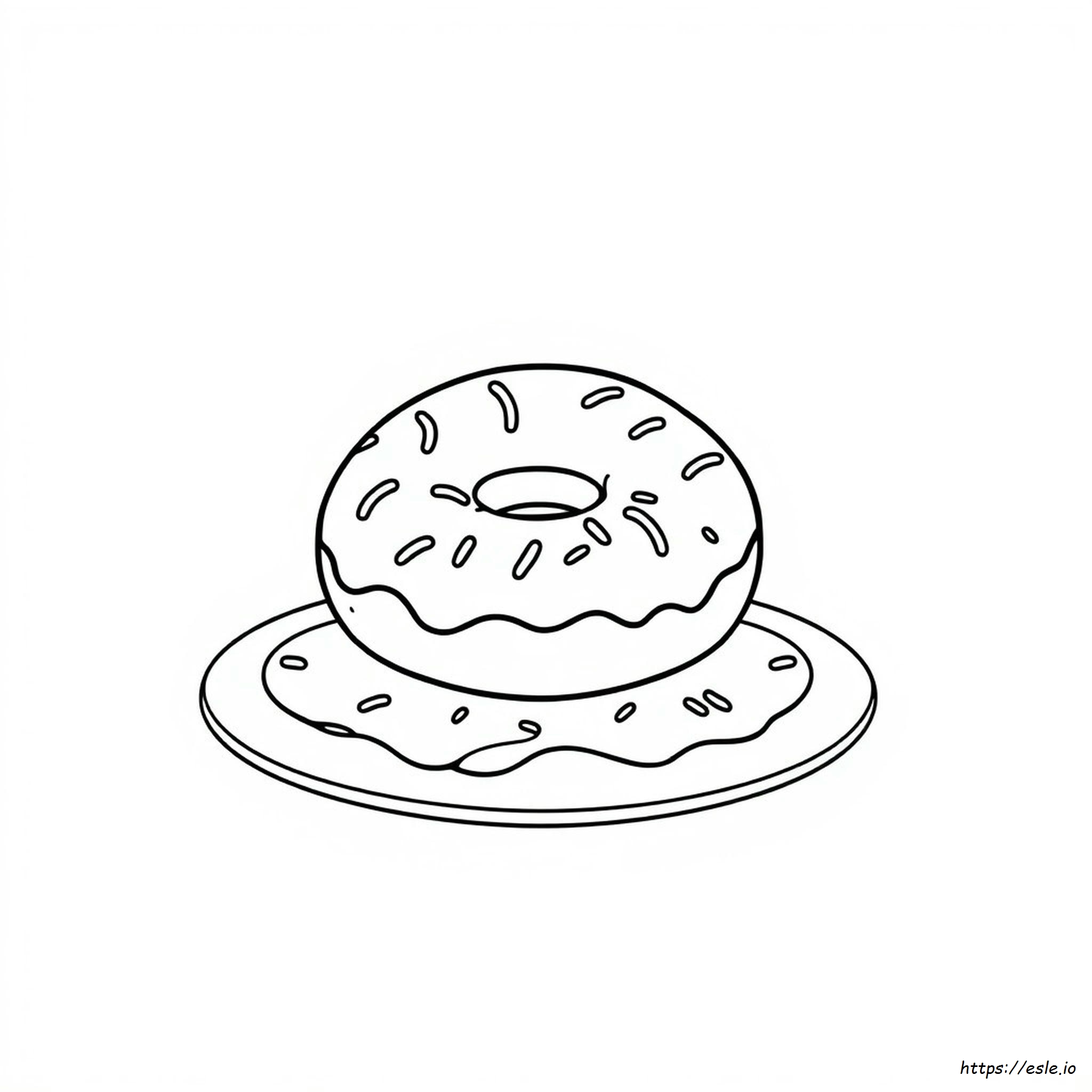 Donut Coloring Pages Free