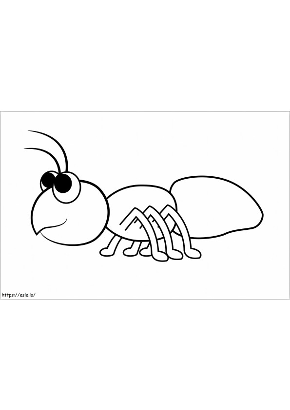 Awesome Ant coloring page