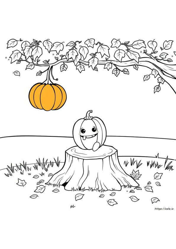 Coloriages Sur L'automne Et Halloween