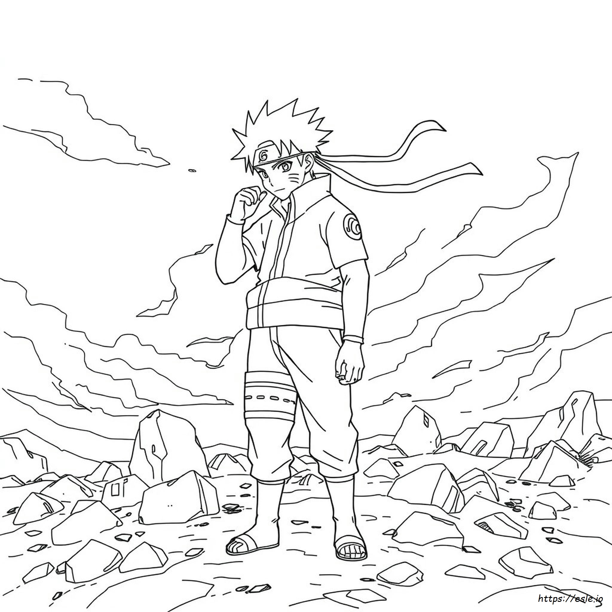 Naruto Coloring Pages Hard