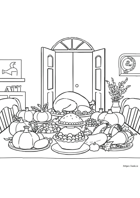 Thanksgiving Day Coloring Pages Free