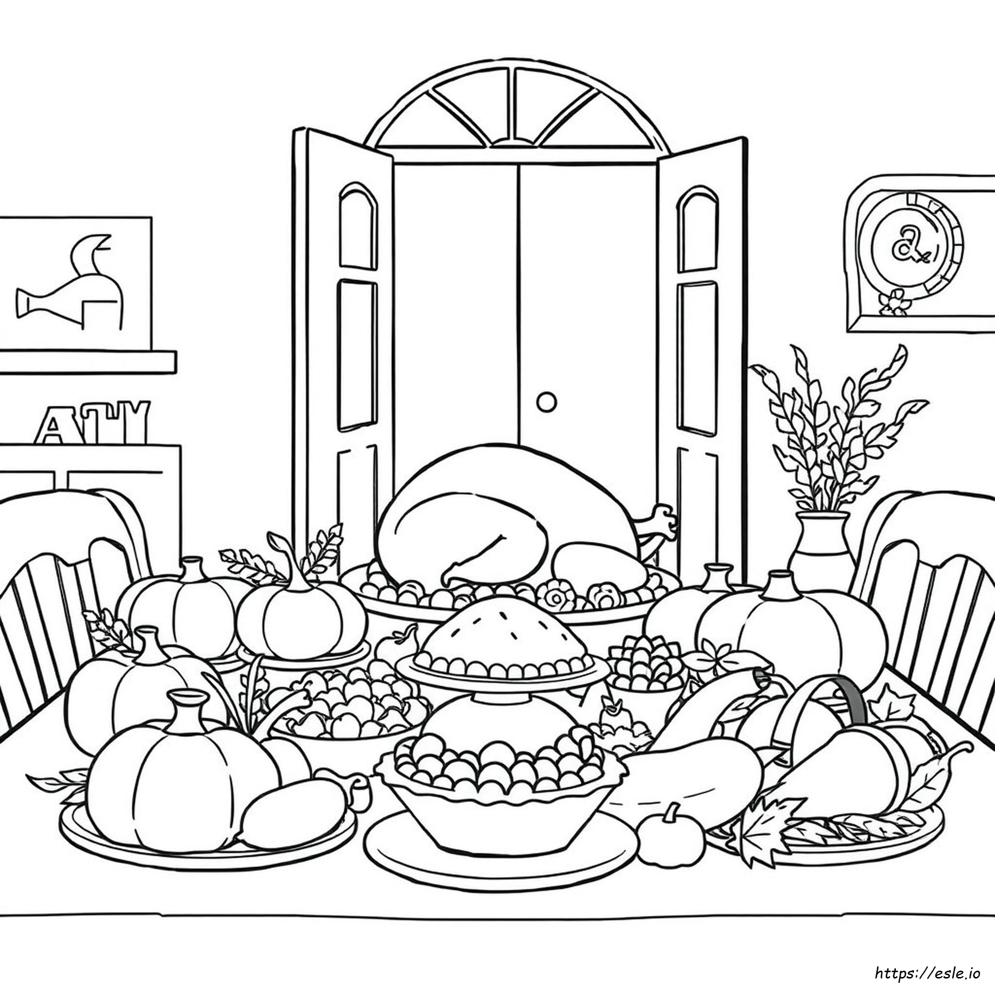 Thanksgiving Day Coloring Pages Free