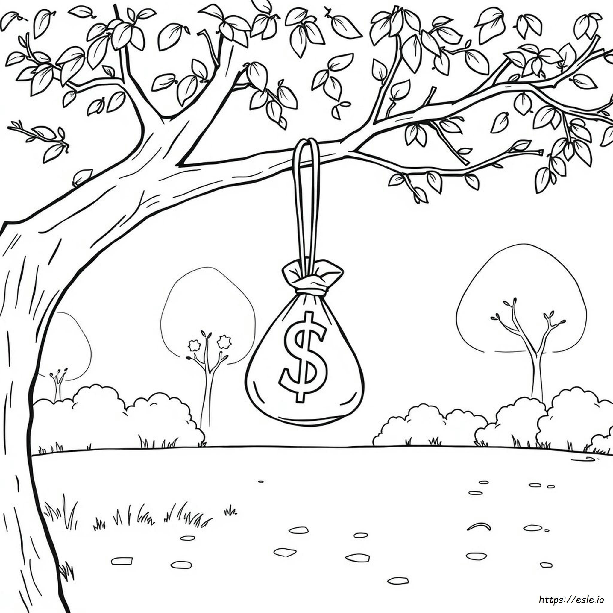 Money Bag Coloring Page