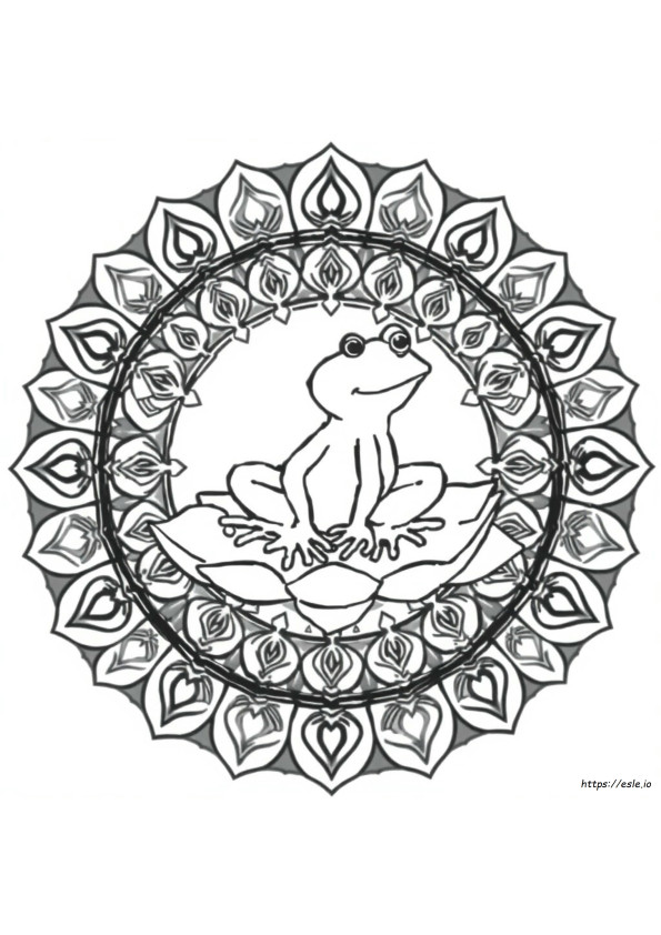 Mandala Rana Da Colorare