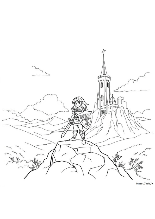 Zelda Colouring Pages