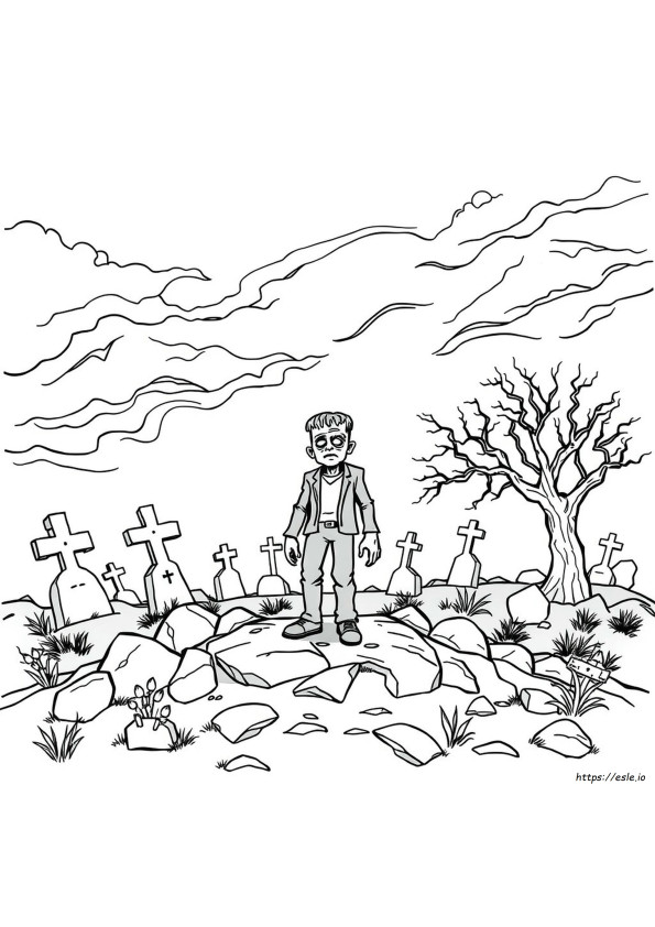 Frankenstein Da Colorare