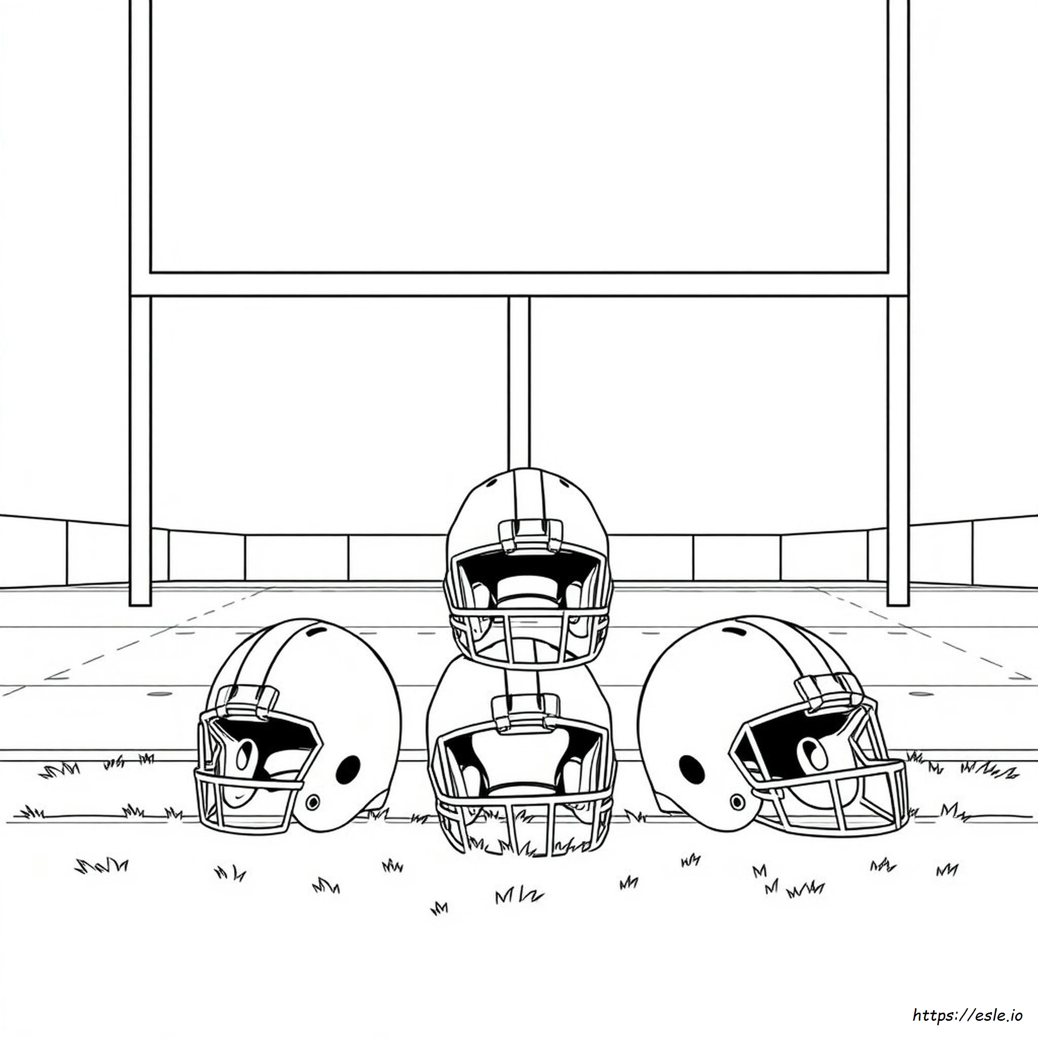 Coloring Pages Of Football Helmets