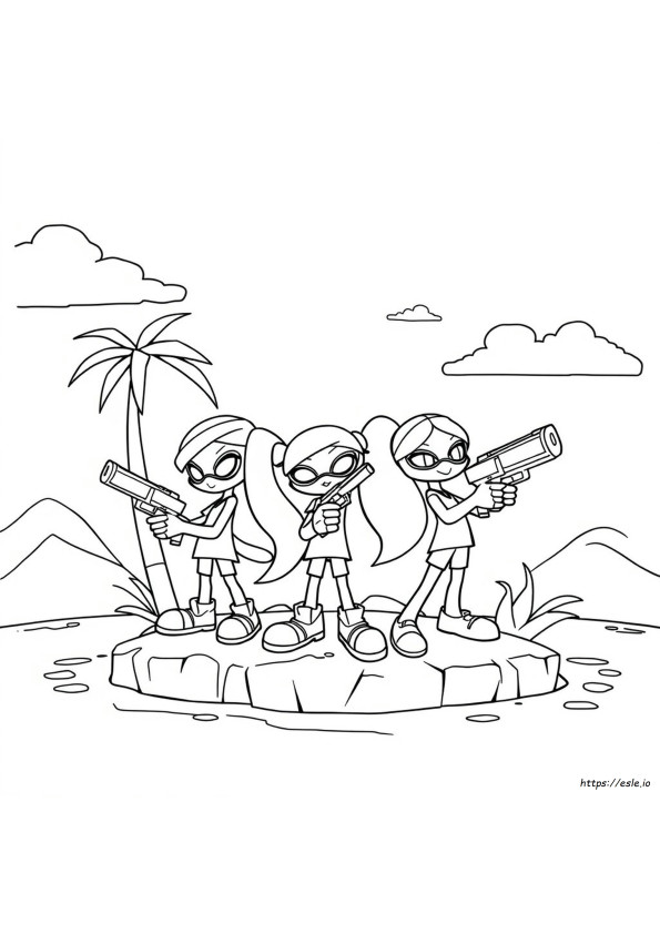 Printbare Splatoon Kleurplaten