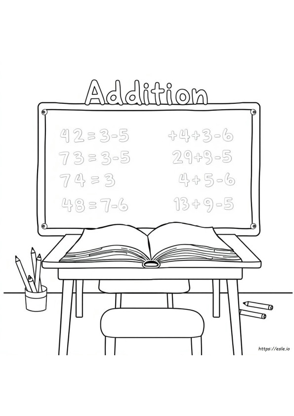 Addition Malvorlagen