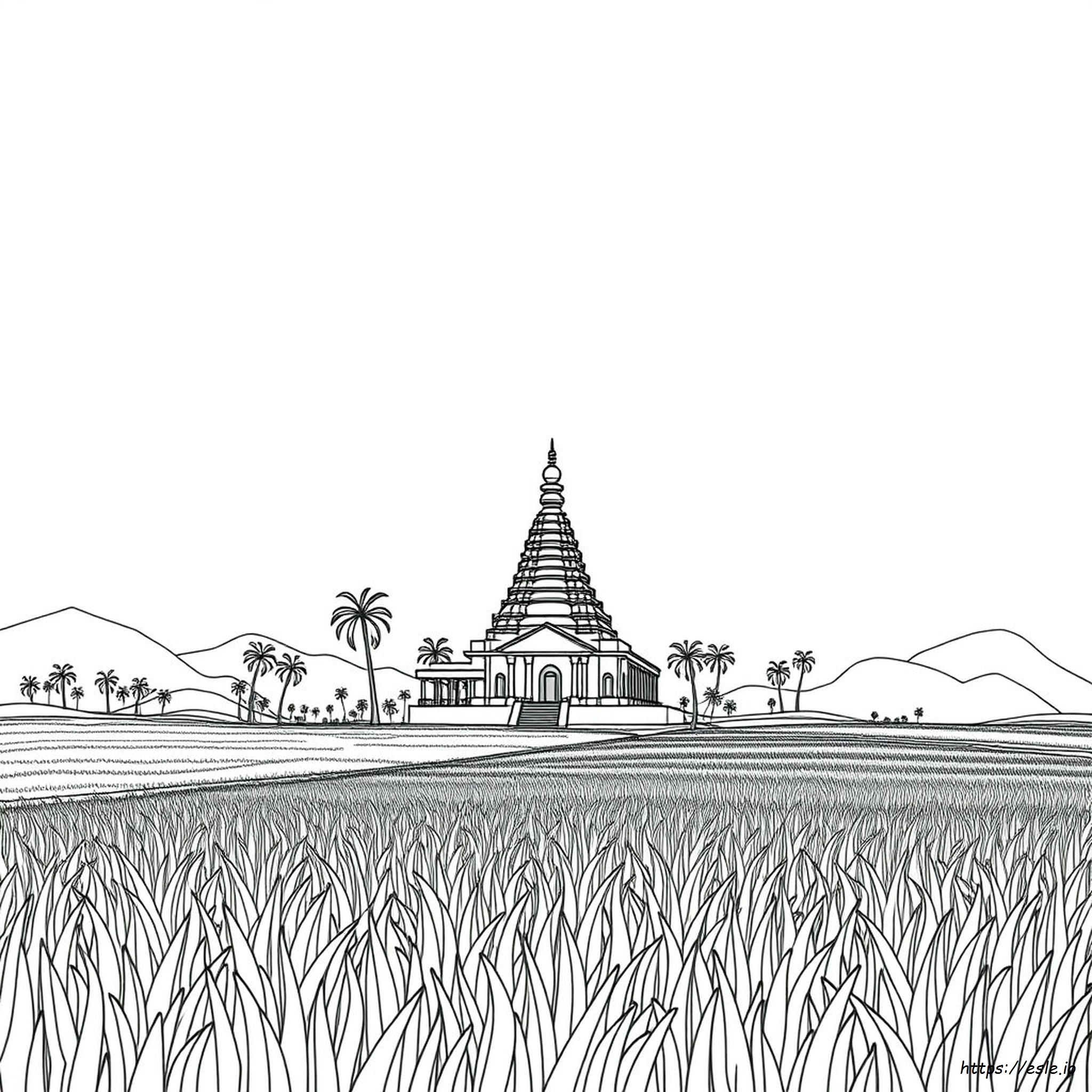 Página Para Colorear De Asia Del Sur