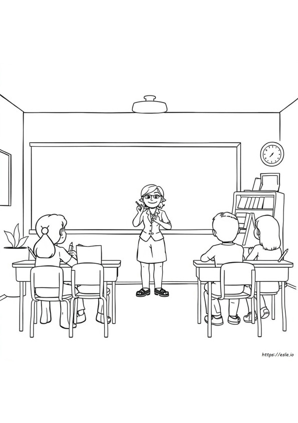 Gambar Mewarnai Guru Terbaik Yang Pernah Ada
