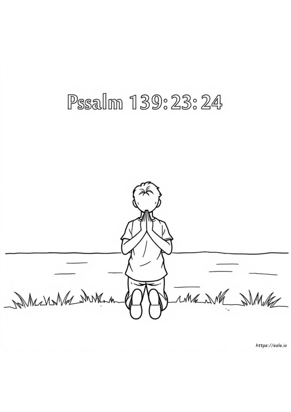 Psalm 139 23 24 Kolorowanka Do Druku