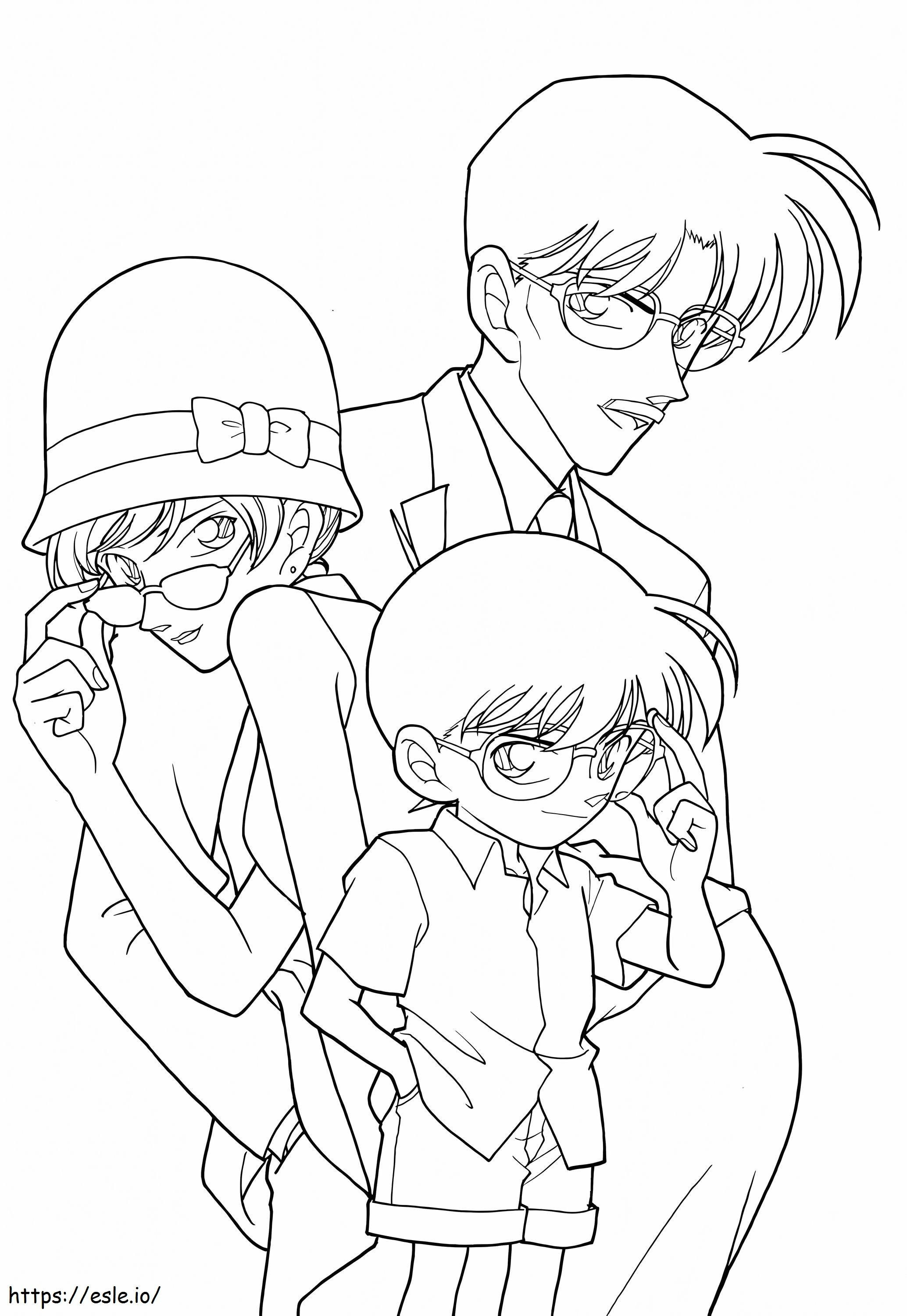 Conan'S Family coloring page