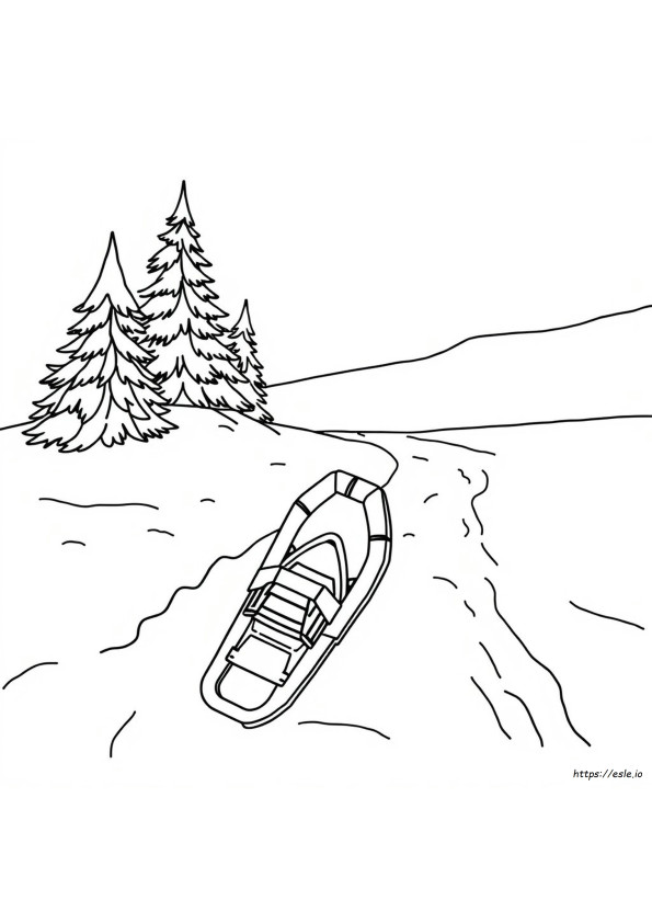 Snowshoe Coloring Page