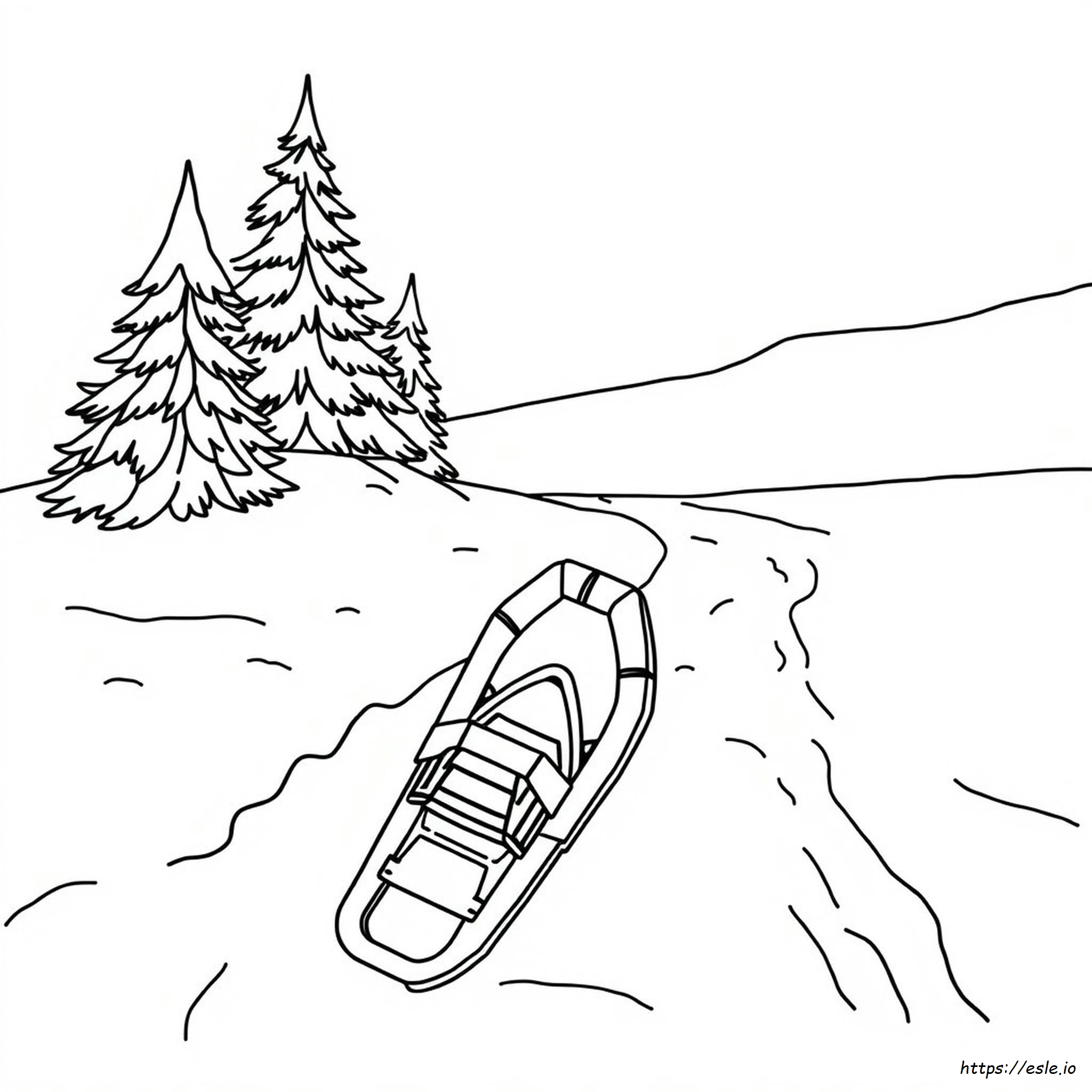 Snowshoe Coloring Page