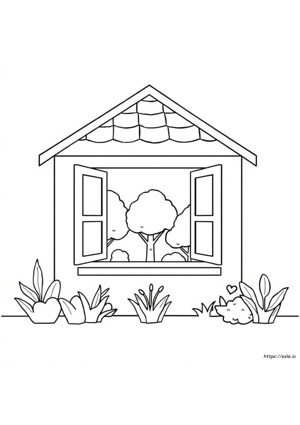 Home Colouring Pictures
