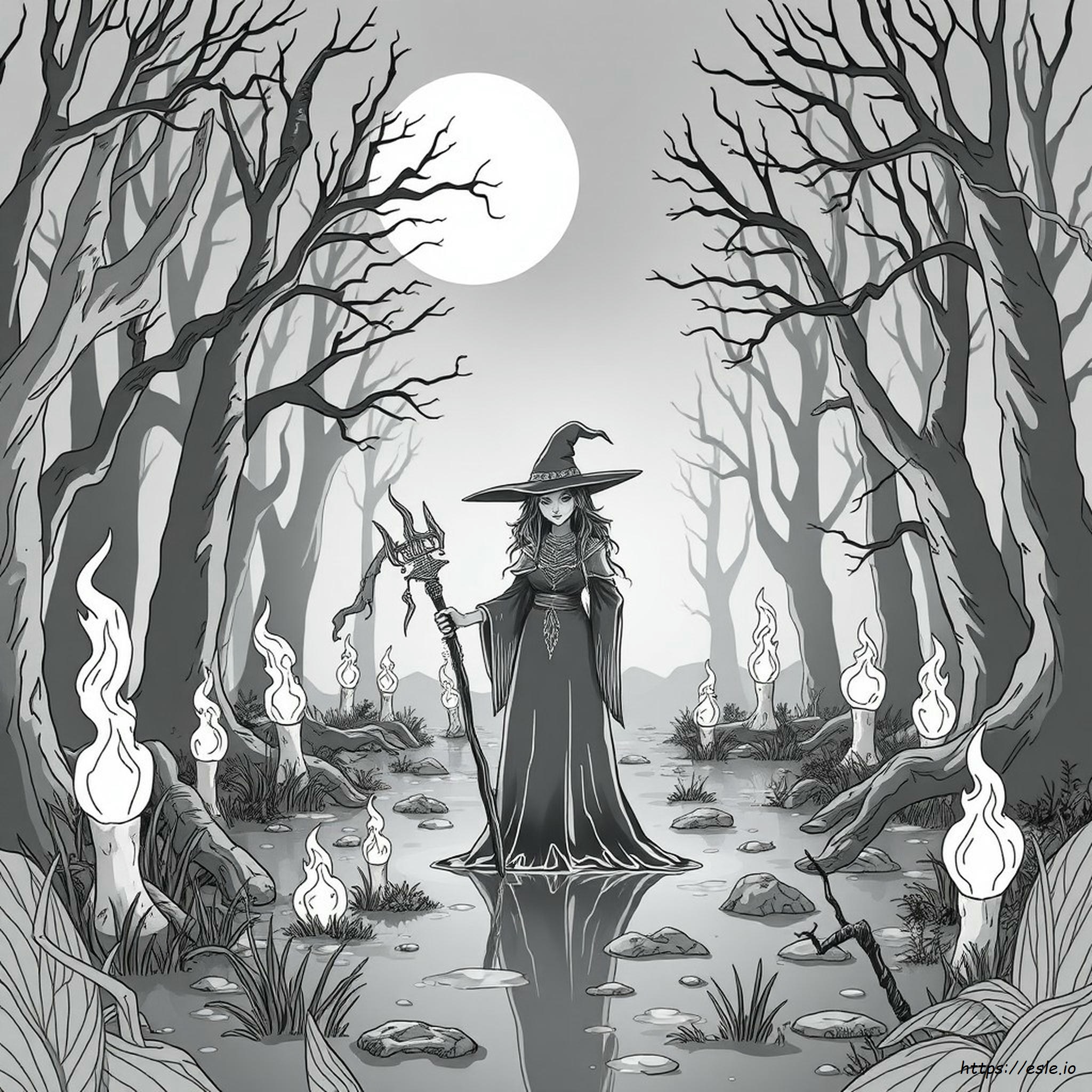 Dark Fantasy Anime Coloring Pages For Adults