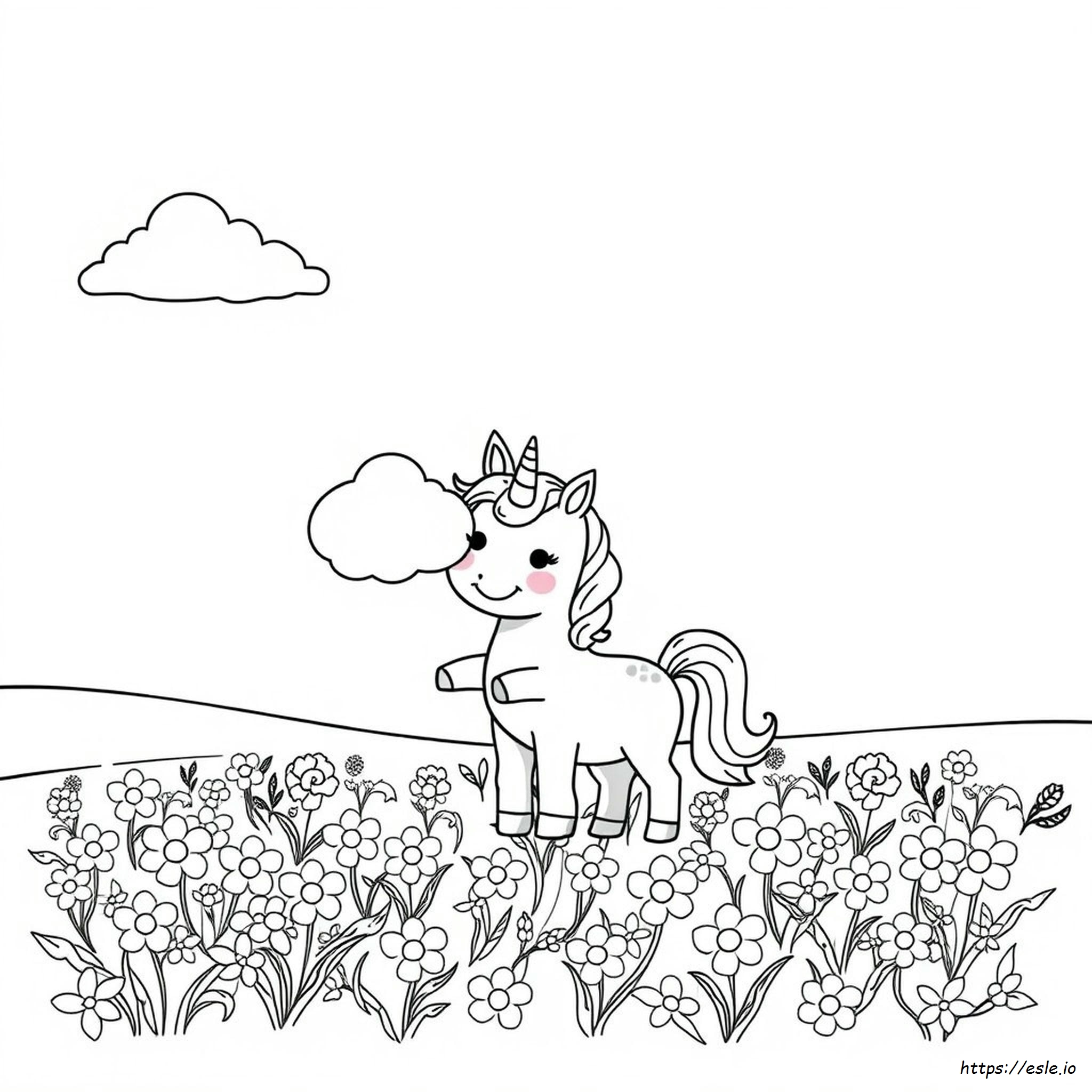 Kawaii Printable Unicorn Coloring Pages