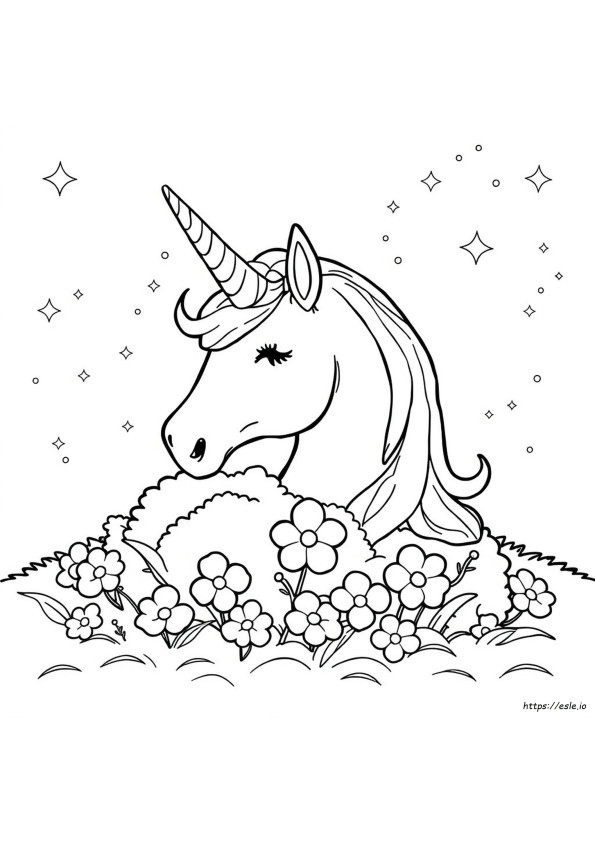 Free Printable Unicorn Head Coloring Pages