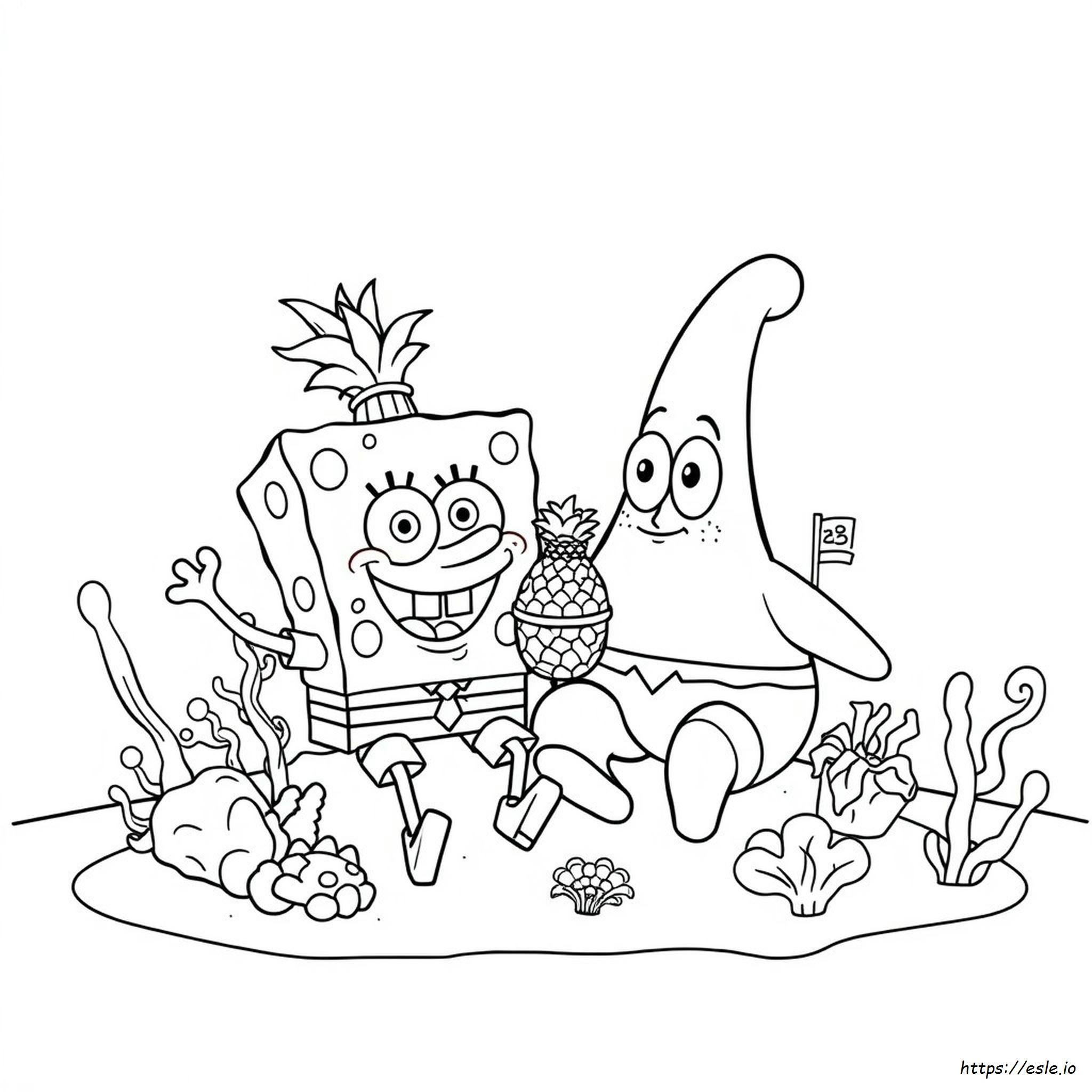 Nick Spongebob Coloring Pages