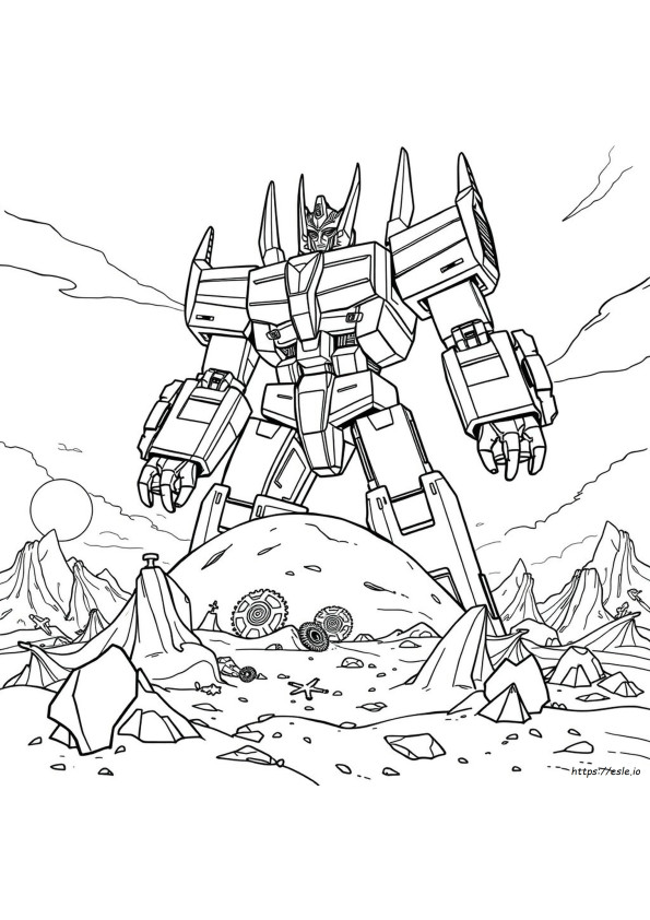 Unicron Transformers Coloring Pages