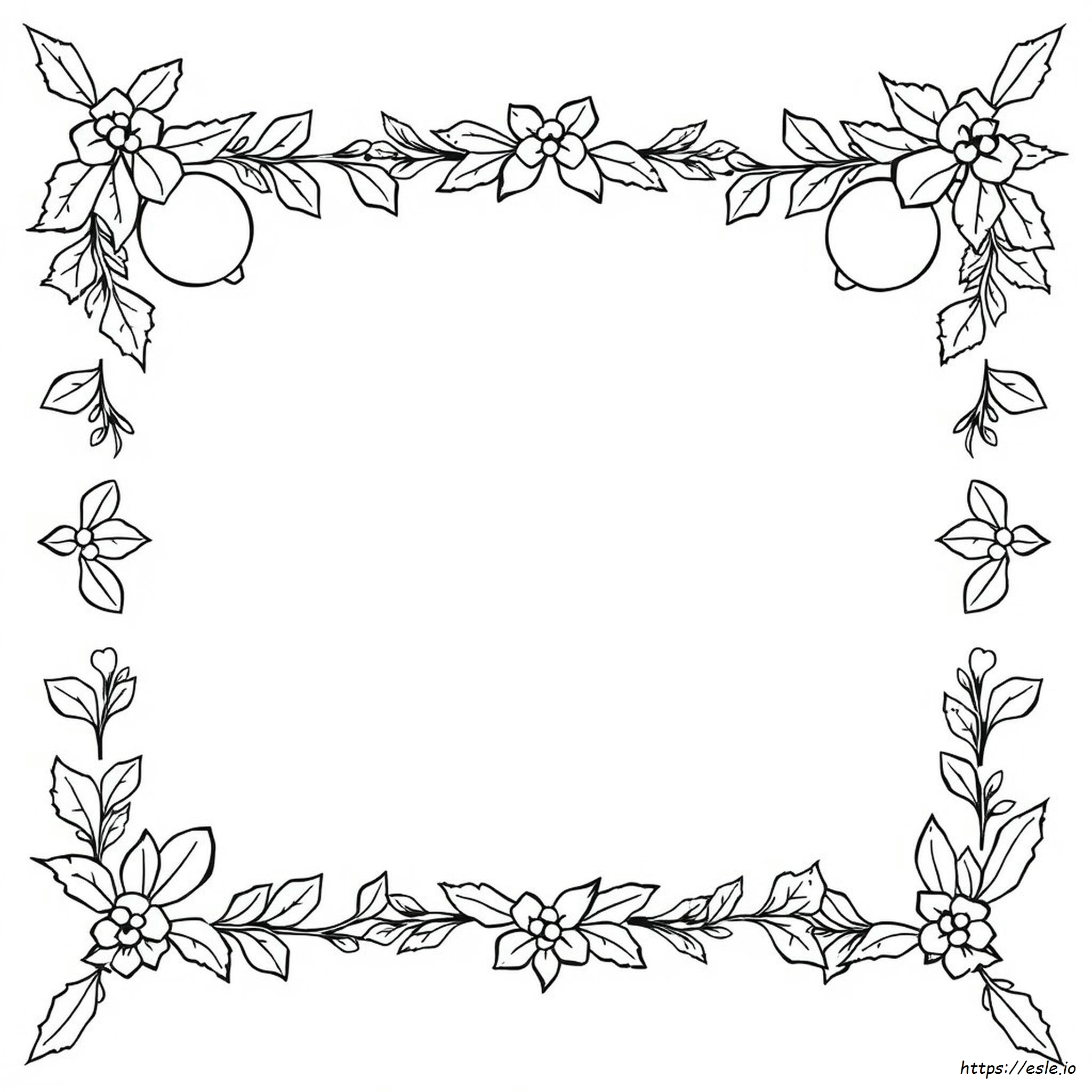 Free Christmas Border Coloring Pages
