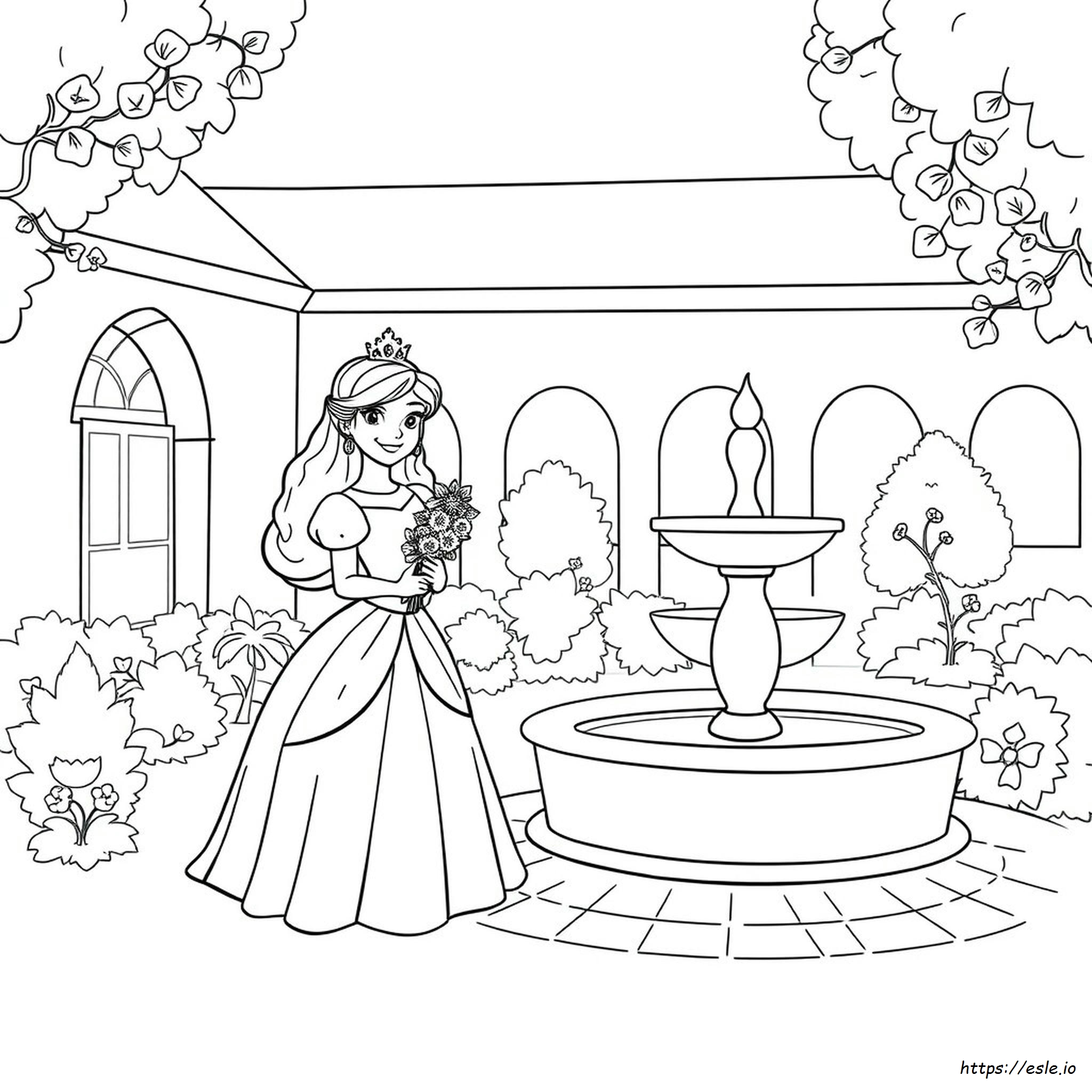 Princess Colouring Picture