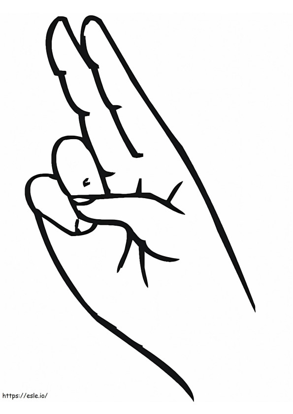 Speaking With Hands coloring page