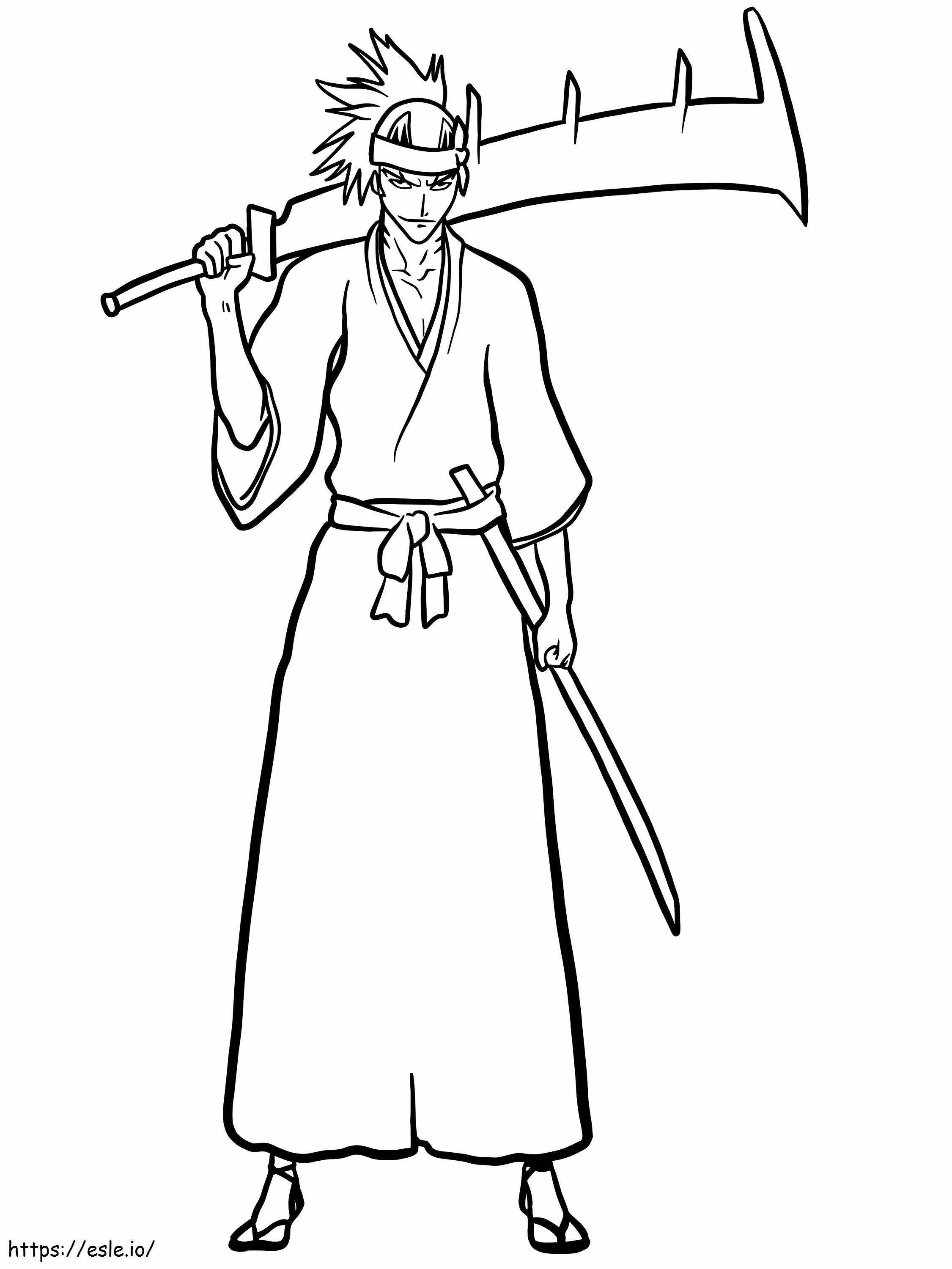 Renji From Bleach coloring page