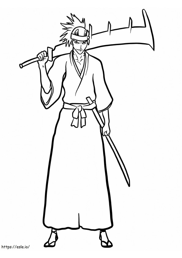 Renji From Bleach coloring page