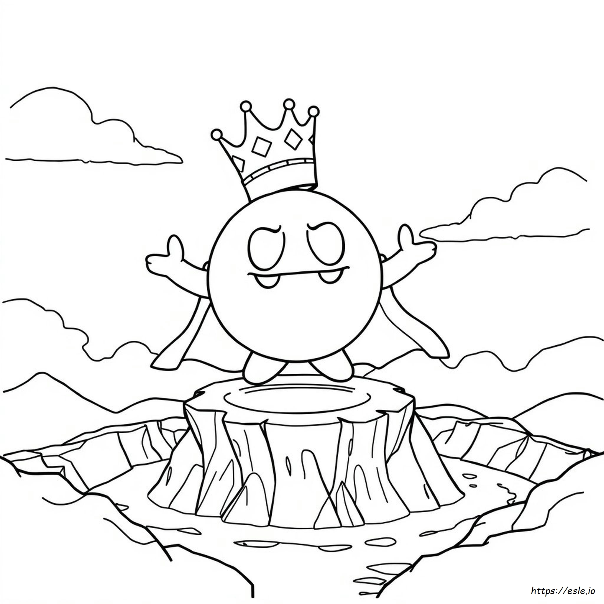 King Bomb Omb Coloring Page