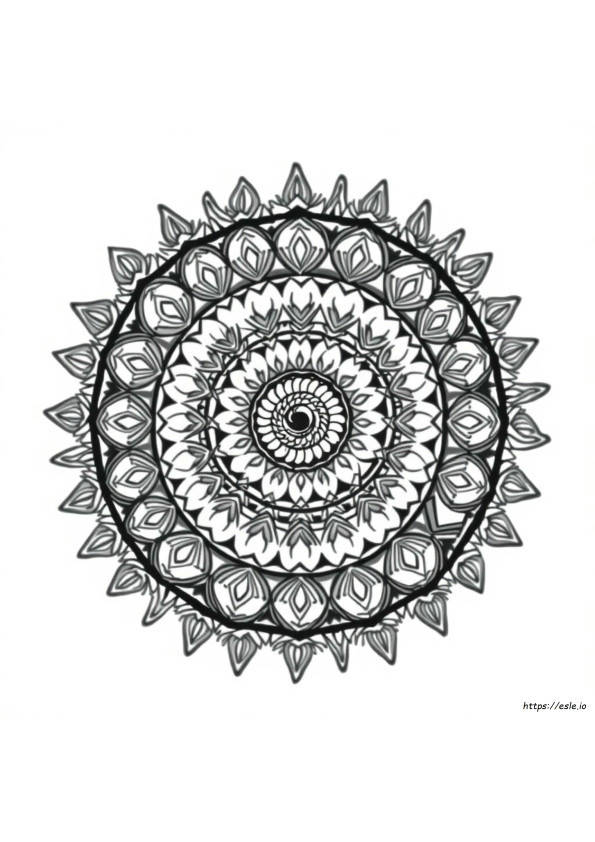 Mandalas Espirales Para Colorear
