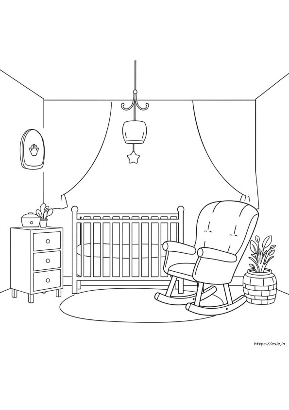 Coloriage Crèche