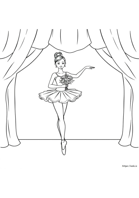 Ballerina Színező Képek