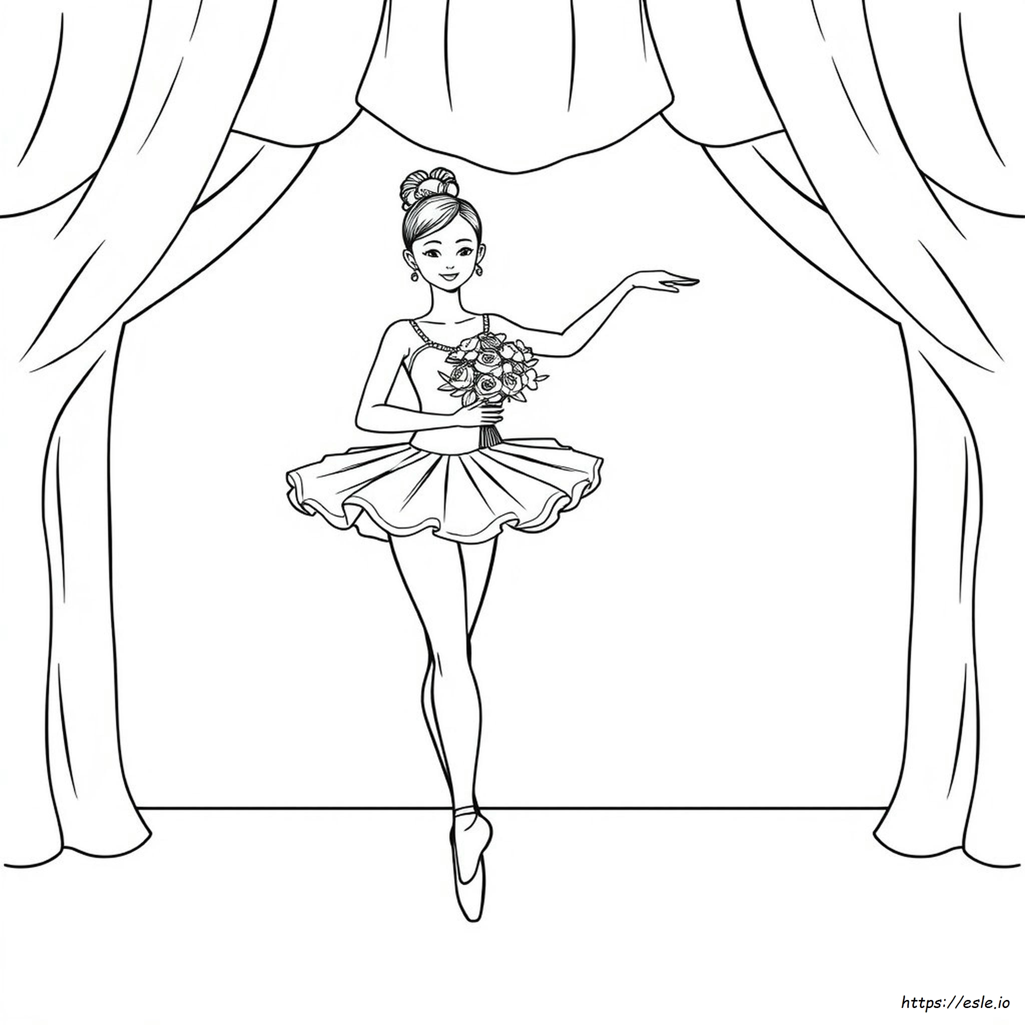 Ballerina Colouring Pictures