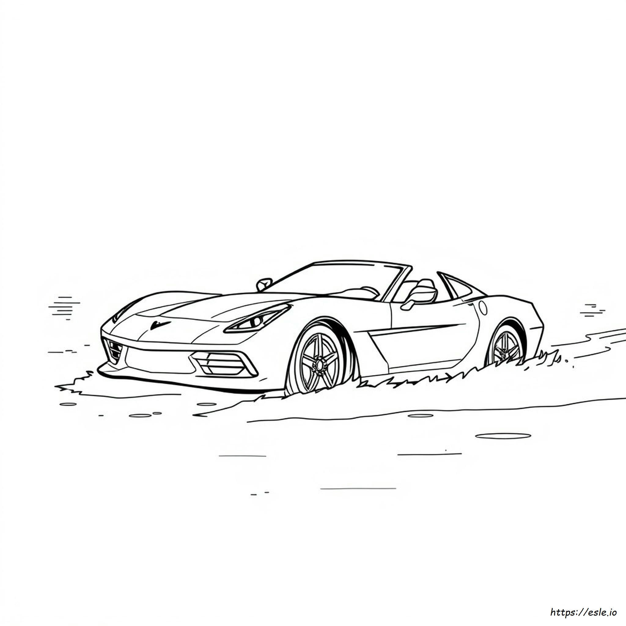 Corvette Da Colorare